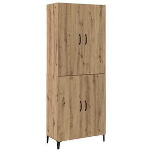 vidaXL Highboard 2 stk. Artisan-Eiche 69,5 x 34 x 180 cm Holzwerkstoff
