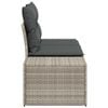vidaXL Gartensofa Grau 123 x 62 x 69cm Poly-Rattan