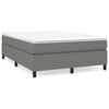 vidaXL Boxspringbettgestell Dunkelgrau 140x190 cm Stoff