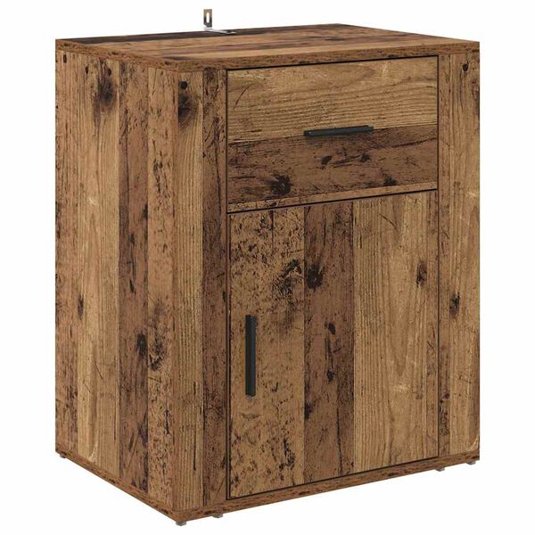 vidaXL Nachttisch mit Schubladen Altholz 35 x 50 x 60 cm Holzwerkstoff