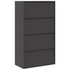 vidaXL Aufbewahrungsschrank Schwarz 80 x 40 x 140 cm Stahl