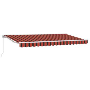 vidaXL Markisenrahmen Orange und Schwarz 350 x 200 cm