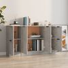 vidaXL Sideboards 3 Stk. Betongrau Holzwerkstoff