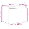 vidaXL Wandschrank Wei&szlig; 45x30x35 cm Massivholz Kiefer