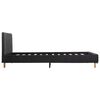 vidaXL Bettrahmen Dunkelgrau Stoff 140&times;200 cm