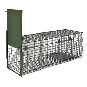 vidaXL Tierfalle Anthrazit 61 x 20 x 21,5 cm Stahl