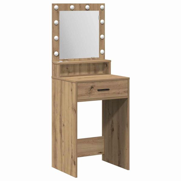 vidaXL Schminktisch Artisan-Eiche 50 x 41 x 135 cm Holzwerkstoff