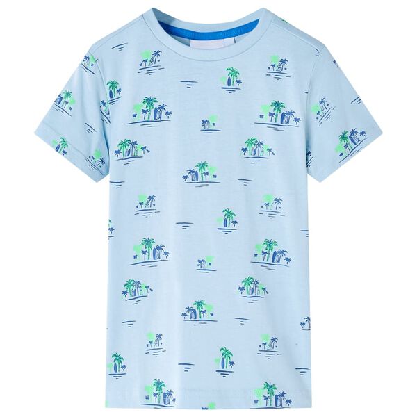 Kinder-T-Shirt Hellblau 128