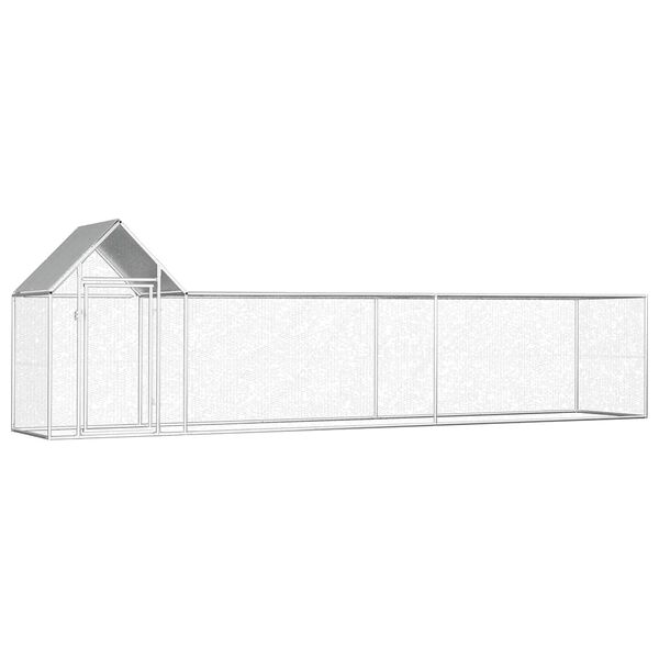 vidaXL H&uuml;hnerstall 5x1x1,5 m Verzinkter Stahl