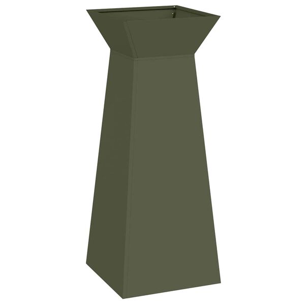 vidaXL S&auml;ulen Pflanzer Oliv 40 x 40 x 100 cm