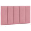 vidaXL Bett mit Matratze "Hanko" Rosa 90x190 cm Samt