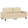 vidaXL 3-tlg. Sofagarnitur Creme Stoff