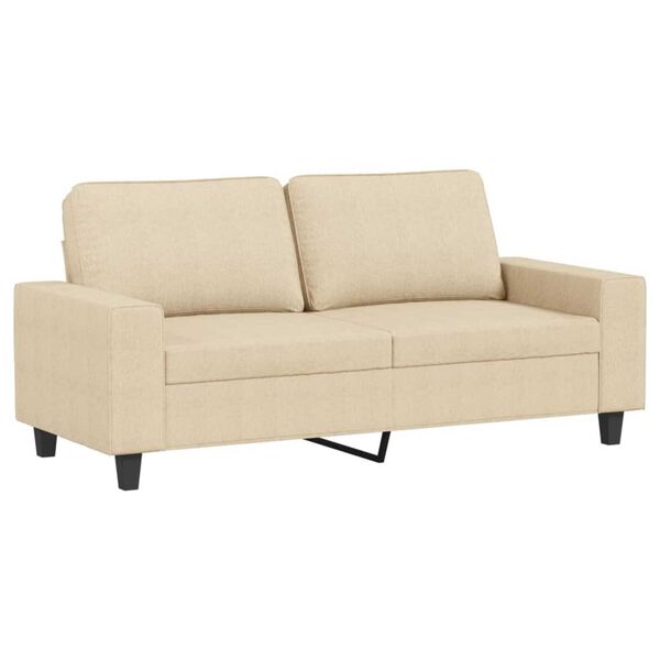vidaXL 3-tlg. Sofagarnitur Creme Stoff