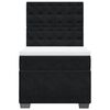 vidaXL Boxspringbett mit Matratze Schwarz 90x200 cm Samt
