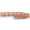 vidaXL 11-tlg. Garten-Lounge-Set Honigbraun Massivholz Kiefer