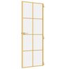 vidaXL Innent&uuml;r Schlank Golden 76x201,5 cm Hartglas und Aluminium