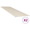 vidaXL Ersatz-Lattenrost mit 34 Latten 2 Stk. 80x200 cm