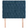 vidaXL Kopfteil Dunkelblau 100 x 7 x 118/128 cm Samt