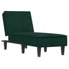 vidaXL Chaiselongue Dunkelgr&uuml;n Samt