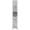 vidaXL Badezimmerschrank mit Schubladen Beton Grau 31,5 x 33 x 190 cm