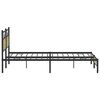 vidaXL Metallbett ohne Matratze Sonoma-Eiche 200x200 cm