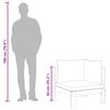 vidaXL Garten-Ecksofa mit Kissen Massivholz Akazie