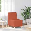 vidaXL Modulares Armfreies Sofa 2 pcs Orange 55 x 74 x 82 cm Cordstoff