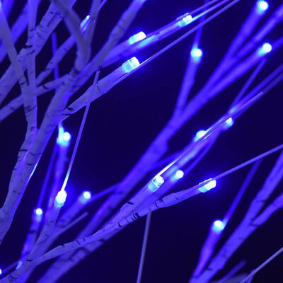 vidaXL Weihnachtsbaum 120 LEDs 1,2 m Blau Indoor Outdoor
