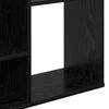 vidaXL Raumteiler Schwarz Eichen-Optik 100 x 24 x 140 cm Holzwerkstoff