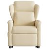 vidaXL Relaxsessel mit Aufstehhilfe Creme Stoff
