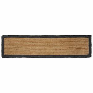 vidaXL Bereichsteppich Dunkelgrau 60 x 200 cm Jute