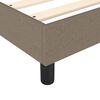 vidaXL Boxspringbett mit Matratze Taupe 140x190 cm Stoff