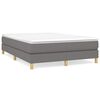 vidaXL Boxspringbettgestell Dunkelgrau 140x200 cm Stoff