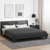 vidaXL Sommerdecke Hellgrau und Anthrazit 240 x 200 cm Mikrofaser