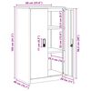 vidaXL Aufbewahrungsschrank Olive Gr&uuml;n 60 x 40 x 105 cm Stahl