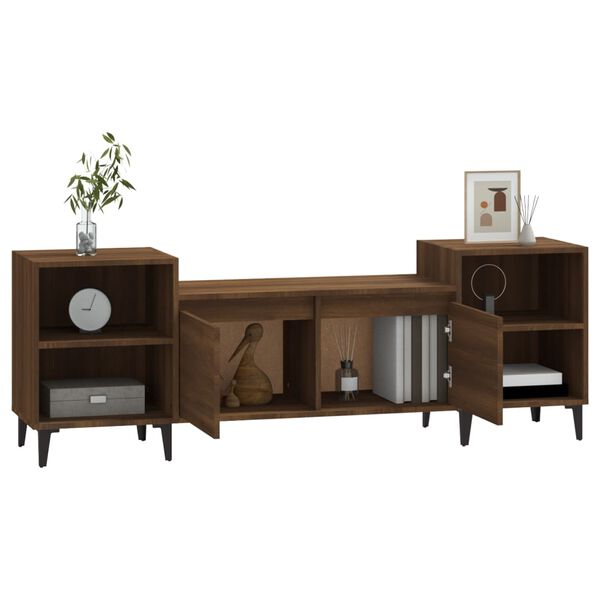 vidaXL TV-Schrank Braun Eichen-Optik 160x35x55 cm Holzwerkstoff