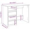 vidaXL Schreibtisch Altholz-Optik 102x50x75 cm Holzwerkstoff