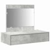 vidaXL Schminktisch Grau 83 x 40 x 70 cm Holzwerkstoff