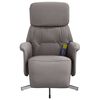 vidaXL Massagesessel mit Fu&szlig;teil Taupe Stoff