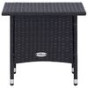 vidaXL 2-tlg. Garten-Lounge-Set mit Kissen Poly Rattan Schwarz