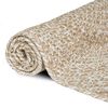 vidaXL Bereichsteppiche Nat&uuml;rlich und Wei&szlig; 60 x 200 cm Jute