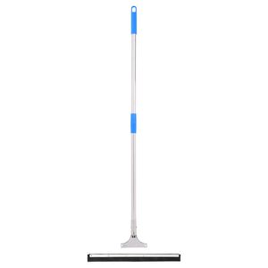 vidaXL Wasserschieber mit Stiel 45x122,5 cm Stahl und Gummi