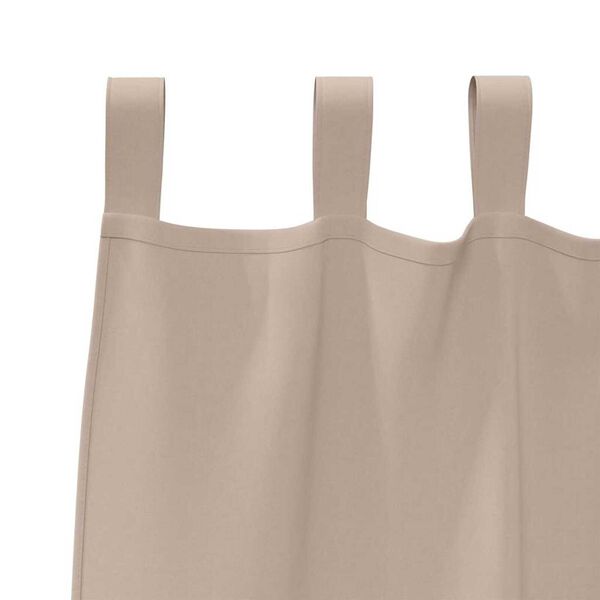 vidaXL Verdunkelungs-Vorh&auml;nge mit Ringen 2 pcs Taupe 260 x 140 cm