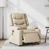 vidaXL Massagesessel Elektrisch Creme Stoff