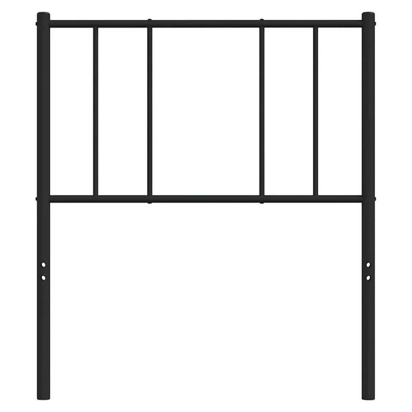 vidaXL Ersatz-Kopfteil Metall Schwarz 100 cm