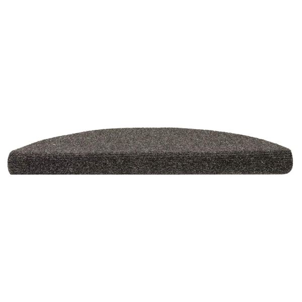 vidaXL Stufenmatten Selbstklebend 30 Stk. 56x17x3 cm Anthrazit Halbrund