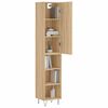 vidaXL Highboard Sonoma-Eiche 34,5x34x180 cm Holzwerkstoff