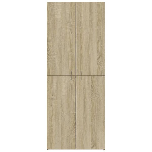 vidaXL Aktenschrank Sonoma-Eiche 60x32x153 cm Holzwerkstoff