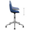 vidaXL B&uuml;rostuhl Drehbar Blau Stoff