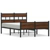 vidaXL Bettgestell ohne Matratze Braun Eiche 120x200 cm Holzwerkstoff